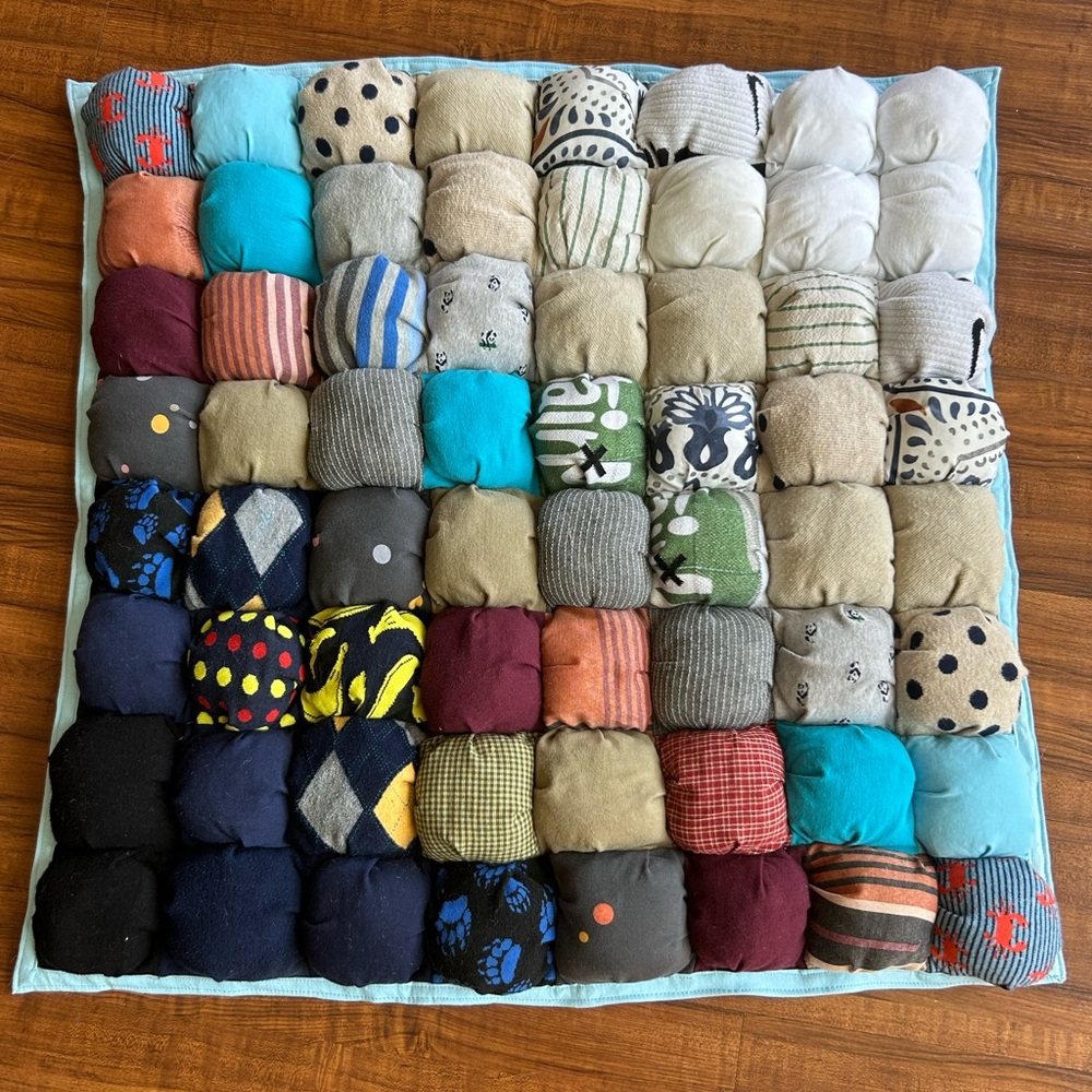 Handmade Puff Quilt